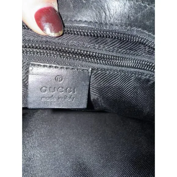 GUCCI Tote Bag GG Canvas BEIGE All-over Pattern Shoulder ladies used Italy - Picture 11 of 14